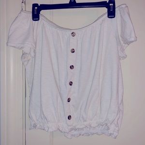 Off Shoulder White Top